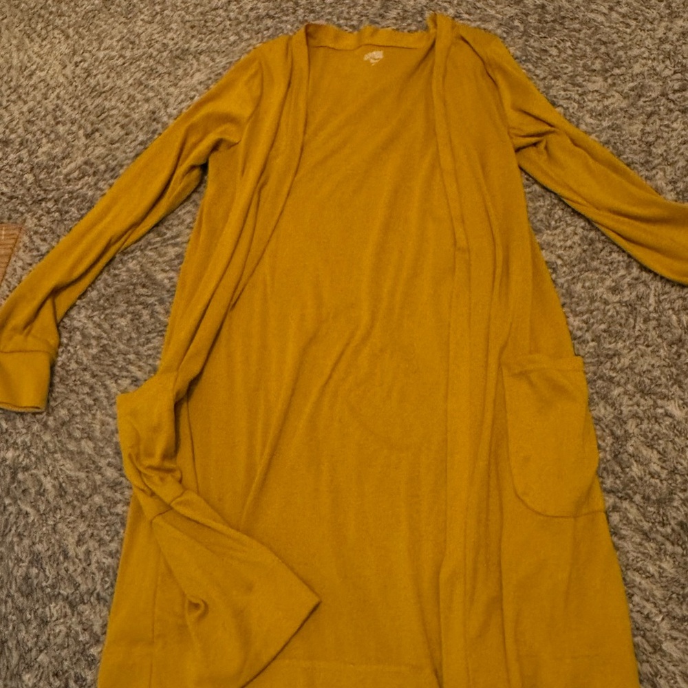 Tickled Teal Mustard Cardigan